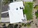 Aerial view of the backyard, showcasing the well-maintained yard and outdoor patio at 856 E Village Cir S Dr, Phoenix, AZ 85022