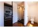 Modern bathroom featuring a shower and toilet behind the door to the bedroom at 1546 W Culver St, Phoenix, AZ 85007