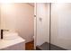 Contemporary bathroom with glass-enclosed shower and modern fixtures at 1546 W Culver St, Phoenix, AZ 85007