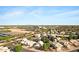 A wide aerial view of a residential neighborhood with well-maintained homes and landscaping at 1975 E Chilton Dr, Tempe, AZ 85283