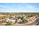 A wide aerial view of a residential neighborhood with well-maintained homes and landscaping at 1975 E Chilton Dr, Tempe, AZ 85283