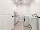 Well-organized laundry room with ample counter space, storage, and modern appliances at 2242 E Palm Ln, Phoenix, AZ 85006