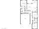 Detailed floor plan showcasing the layout of the home, including bedrooms, bathrooms, kitchen, living spaces, and garage at 2820 E James Ave, San Tan Valley, AZ 85143