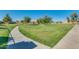Scenic view of a community park with a playground and walking path, ideal for Gathering outings and recreation at 36480 W El Greco St, Maricopa, AZ 85138