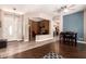 Open concept home with kitchen, living, dining, and study visible in one image at 4667 E County Down Dr, Chandler, AZ 85249