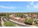 A neighborhood aerial view showcasing a well-maintained community with lush landscaping at 5332 S Citrus Ct, Gilbert, AZ 85298