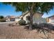Well-maintained single-story home featuring desert landscaping with decorative rock and mature shade trees at 11840 N 59Th Ln, Glendale, AZ 85304