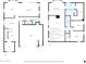 Floorplans of the first and second story showing the layout of the home at 121 W Hackberry Dr, Chandler, AZ 85248