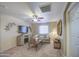Comfortable living room with a sofa and entertainment center at 17374 W Adams St, Goodyear, AZ 85338