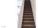 Carpeted staircase with white railing, leading to the upper level of the home at 1961 N Hartford St # 1109, Chandler, AZ 85225