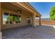 Large covered patio for relaxing outside and entertaining at 2111 N Piper Pl, Mesa, AZ 85215