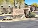 Community entrance sign featuring stone details and landscaping, welcoming residents to The Villages at Tramonto at 3330 W Gran Paradiso Dr, Phoenix, AZ 85086