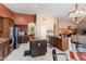 Spacious kitchen with stainless steel appliances, center island, and convenient breakfast bar seating at 3797 N 156Th N Dr, Goodyear, AZ 85395
