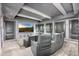 Plush home theater has gray cushioned seating and screen at 42155 N 97Th Way, Scottsdale, AZ 85262