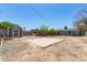 Large backyard features a shed and space for recreation and gardening at 4303 N 18Th St, Phoenix, AZ 85016