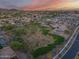 Expansive aerial view of the community showcasing parks, walking trails, and desert landscape at 5901 E Sierra Morena St, Mesa, AZ 85215