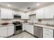 Modern kitchen with stainless steel appliances, white cabinets and granite countertops at 819 N Robson --, Mesa, AZ 85201