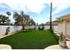 This backyard is lined with trees and desert landscaping, creating a private retreat at 8306 E Via De Dorado --, Scottsdale, AZ 85258