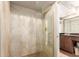 Luxurious bathroom featuring a glass shower, stylish tiling, and a neutral palette at 8306 E Via De Dorado --, Scottsdale, AZ 85258