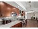 Gourmet kitchen with a gas range, stainless appliances and stylish backsplash tiles at 8306 E Via De Dorado --, Scottsdale, AZ 85258