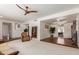 Spacious living room featuring carpeted floors, ceiling fan, and bright natural light at 8306 E Via De Dorado --, Scottsdale, AZ 85258