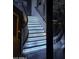 Elegant curved staircase with modern LED lighting under each step at 112 E Joseph Way, Gilbert, AZ 85295