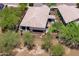Aerial view of a beautifully landscaped home with a covered patio and desert landscaping at 12727 W Lowden Rd, Peoria, AZ 85383