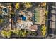 Aerial view of a beautiful estate with a private pool, tennis court, and meticulously landscaped backyard at 4744 E Foothill Dr, Paradise Valley, AZ 85253