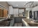 Beautiful kitchen with granite countertops, stainless steel appliances, and a decorative chandelier at 7199 E Ridgeview Pl # 221, Carefree, AZ 85377
