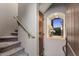 Carpeted staircase with natural light from a window with views at 7199 E Ridgeview Pl # 221, Carefree, AZ 85377