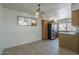 Dining room features tile flooring and ample natural light overlooking modern kitchen appliances at 154 W 5Th St # 212, Tempe, AZ 85281