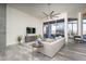 Cozy living room with neutral tones, large windows providing natural light, and comfortable seating at 28437 N 112Th Way, Scottsdale, AZ 85262