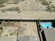 Aerial view of backyard and pool, with fencing at 34463 N Karan Swiss Cir, San Tan Valley, AZ 85143