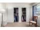 Bright bedroom closet featuring shelving and hanging storage; perfect for organization and maximizing space at 3730 W Michigan Ave, Glendale, AZ 85308
