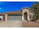Charming single-story home showcasing a well-maintained yard, and a two-car garage at 4377 S Soboba St, Gilbert, AZ 85297