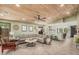 Open-concept living room flowing seamlessly into the kitchen area with a center island at 4377 S Soboba St, Gilbert, AZ 85297