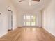 Bedroom featuring hardwood floors and double french doors at 4940 S Rosemary Dr, Chandler, AZ 85248
