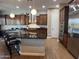 Gourmet kitchen featuring stainless steel appliances, granite counters, and tile backsplash at 5637 E Lonesome Trl, Cave Creek, AZ 85331