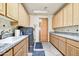 Functional laundry room featuring ample cabinetry, counter space, and modern appliances at 9780 E Gamble Ln, Scottsdale, AZ 85262