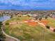 Aerial view of community baseball fields and surrounding neighborhood, providing athletic opportunities for residents at 1217 N Miller Rd # 23, Scottsdale, AZ 85257