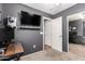 Home office with a view to the closet and a door to another room at 1322 S Owl Dr, Gilbert, AZ 85296