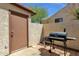 Backyard features a gas BBQ and a storage shed at 13636 N Hamilton Dr # 101, Fountain Hills, AZ 85268