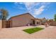 Spacious backyard featuring a gravel landscape, perfect for low-maintenance living and outdoor enjoyment at 16274 N 138Th Ln, Surprise, AZ 85374