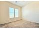 This bedroom offers two windows for great natural light and neutral carpet at 20472 W Daniel Pl, Buckeye, AZ 85396