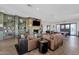 Community game room featuring a fireplace, comfortable seating, and a pool table at 21616 E Calle De Flores --, Queen Creek, AZ 85142