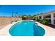 Gorgeous swimming pool in a private backyard is ready for relaxation and fun in the sun at 3020 E Mission Ln, Phoenix, AZ 85028