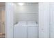 Laundry closet featuring a new washer and dryer with double doors at 3236 E Chandler Blvd # 3031, Phoenix, AZ 85048