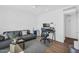 Minimalist bedroom featuring a comfortable workspace, modern decor, and ample natural light at 4411 N 40Th St # 59, Phoenix, AZ 85018