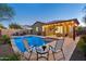 Beautiful backyard pool with patio area perfect for entertaining and relaxing in the sun at 506 E Balao Dr, Phoenix, AZ 85085