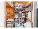 Storage shelves containing supplies and cleaning products at 535 S Alma School Rd # 85, Mesa, AZ 85210